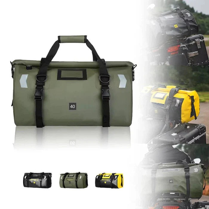 Bolsa de almacenamiento para asiento trasero de motocicleta de gran capacidad para viajes en coche