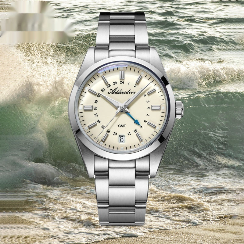 Reloj de cuarzo resistente al agua para hombre, de moda y de negocios.