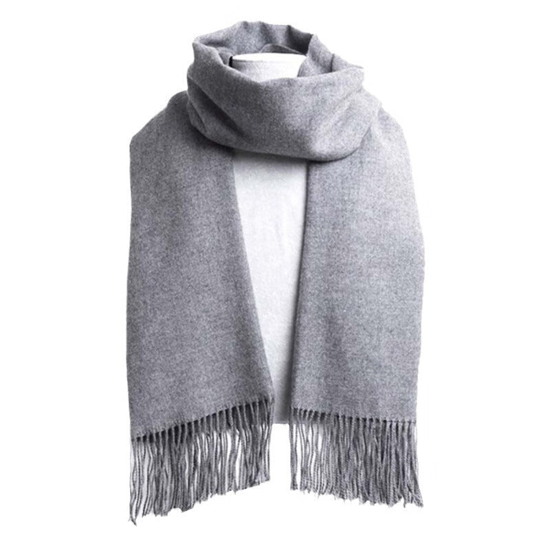 Polaina de cuello extra gruesa, cálida, versátil y de color sólido para hombre