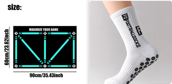 Calcetines deportivos para hombre con adhesivo de puntos de nailon para un agarre antideslizante.