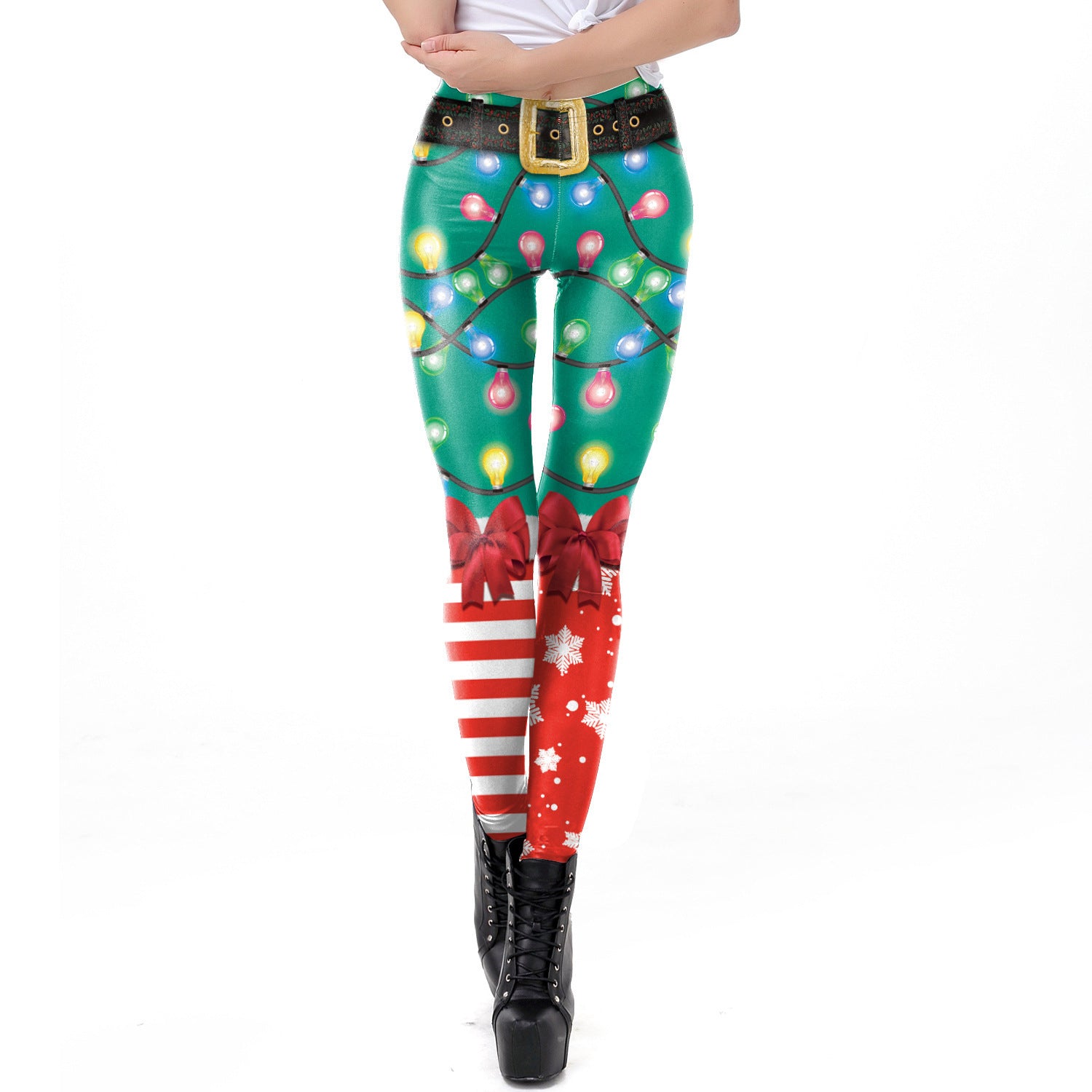 Leggings ajustados con estampado digital 3D sexy