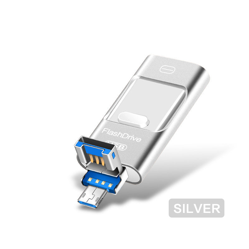 Unidad USB universal tres en uno para teléfono móvil y ordenador