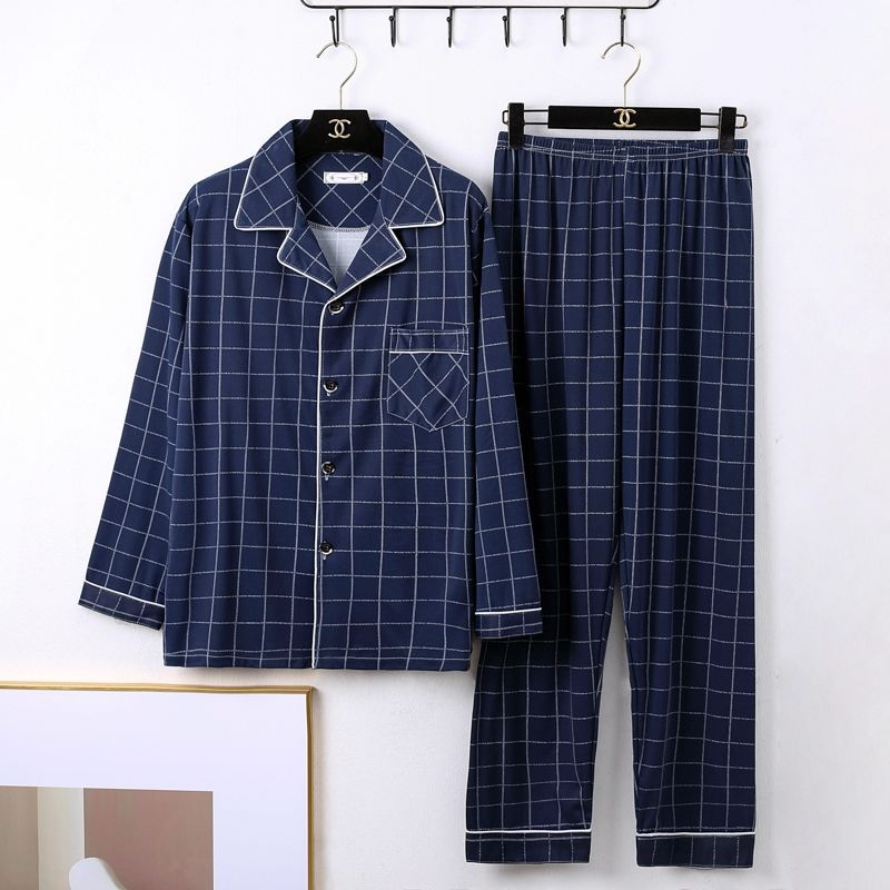 Pijama minimalista de manga larga para hombre