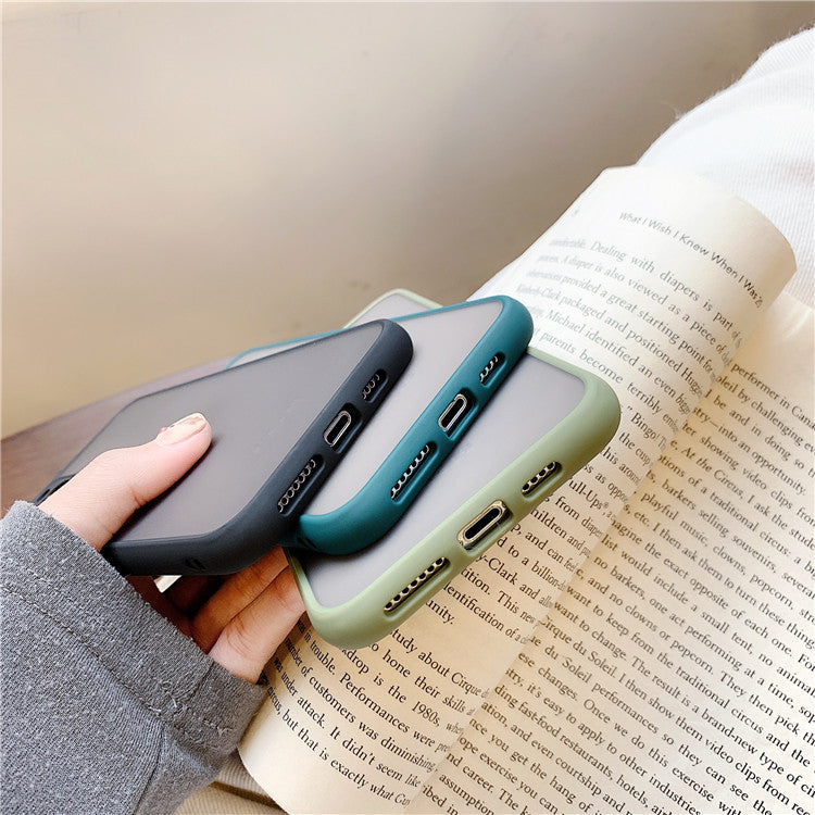 Funda de teléfono transparente esmerilada