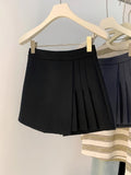 Loose-fitting Figure-flattering Versatile Wide-leg Pantskirt Shorts