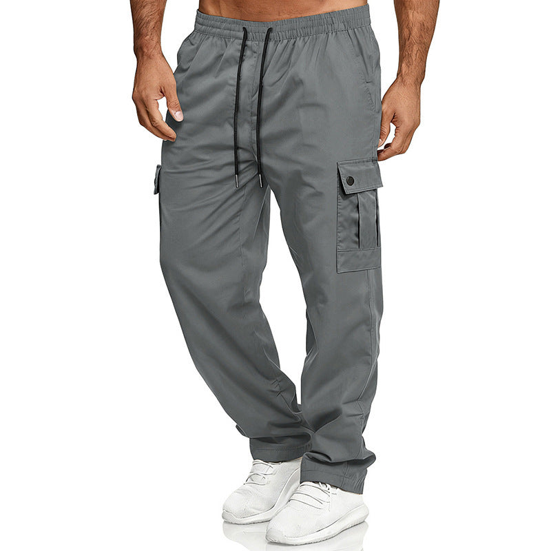Pantalones de trabajo para exteriores, holgados y rectos, para hombre