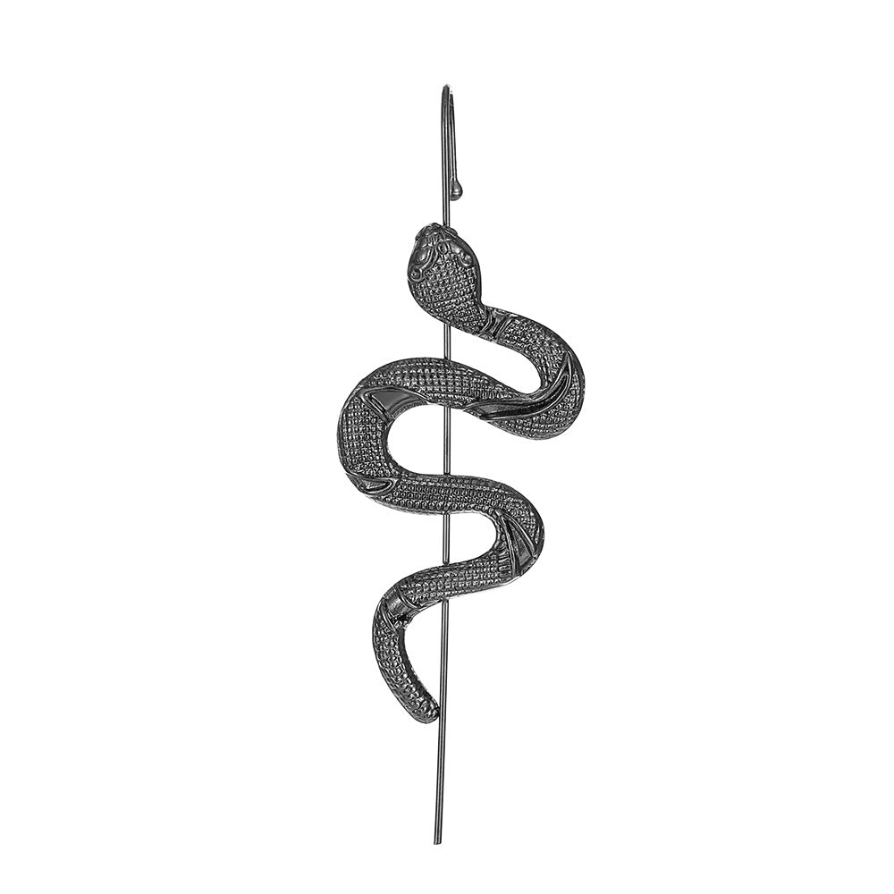 Pendientes colgantes de serpiente simulados con personalidad de moda para mujer