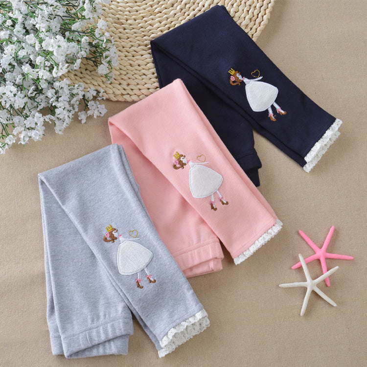 Leggings Pantalones de algodón para niñas tallas medianas y grandes