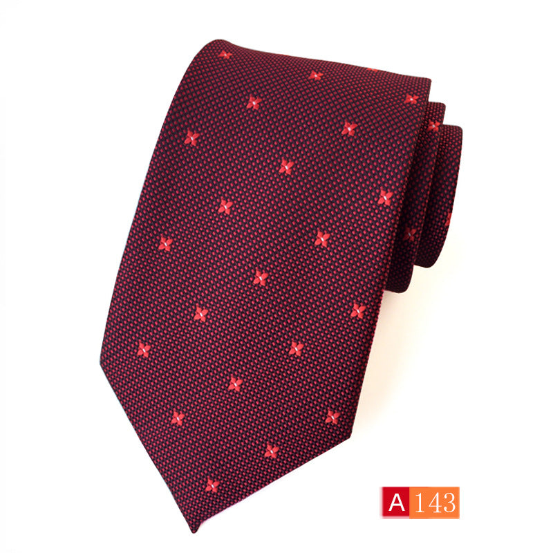Corbata de jacquard de poliéster para hombre, informal y formal