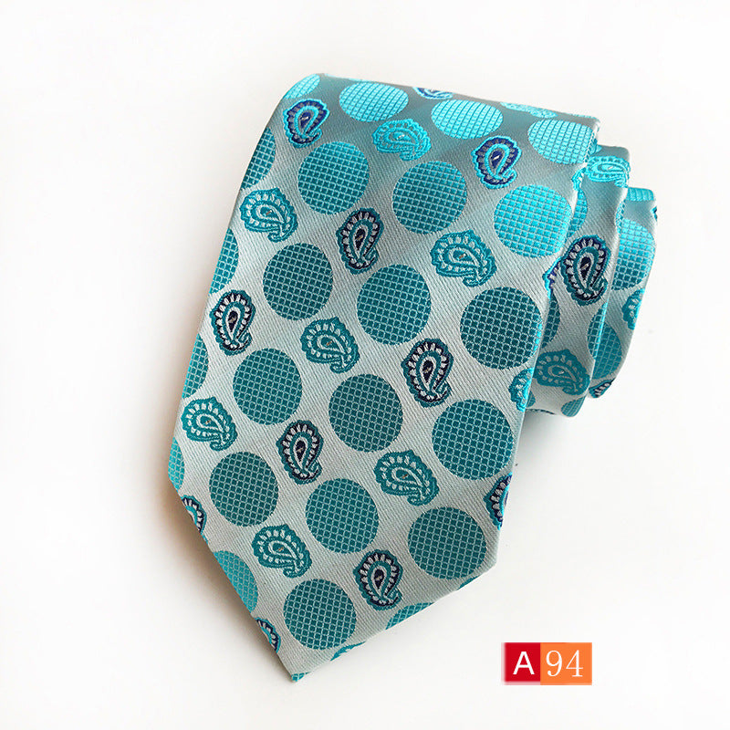 Corbata de jacquard de poliéster para hombre, informal y formal