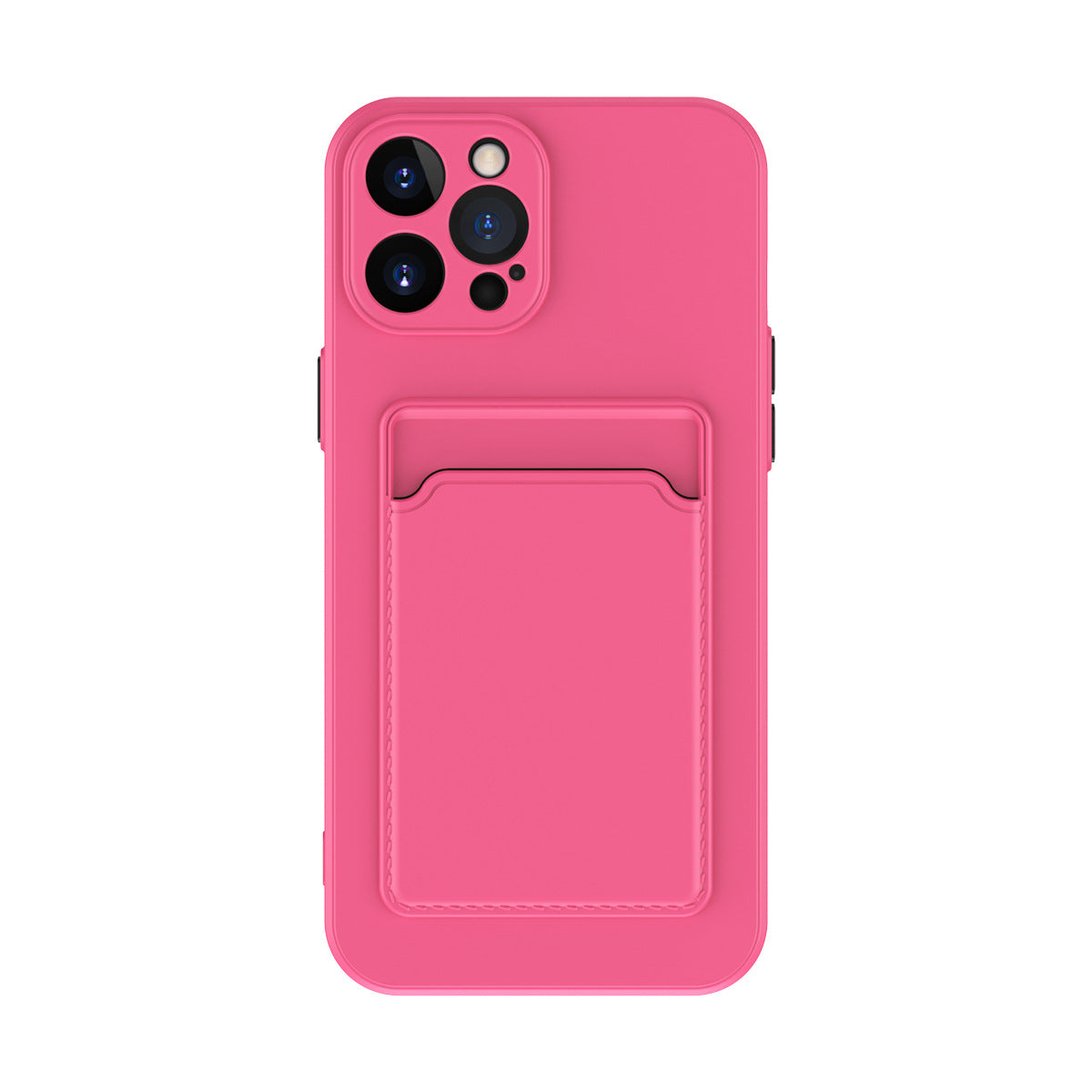 Funda de silicona líquida para teléfono de color puro y sencillo