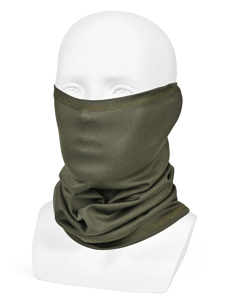 Polaina de cuello transpirable todo en uno con protección solar, perfecta para uso en exteriores.