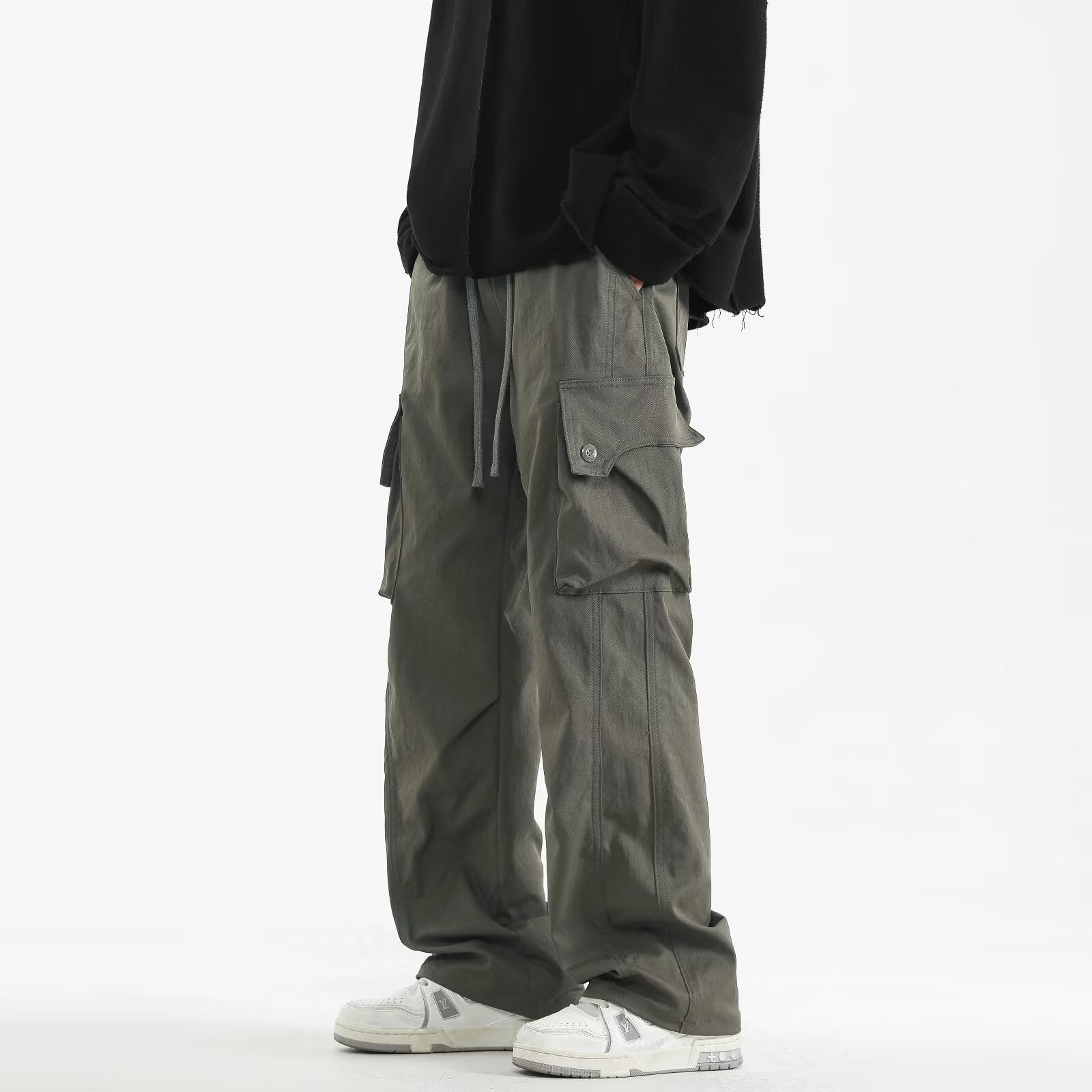 Pantalones de trabajo casuales holgados para hombre para verano