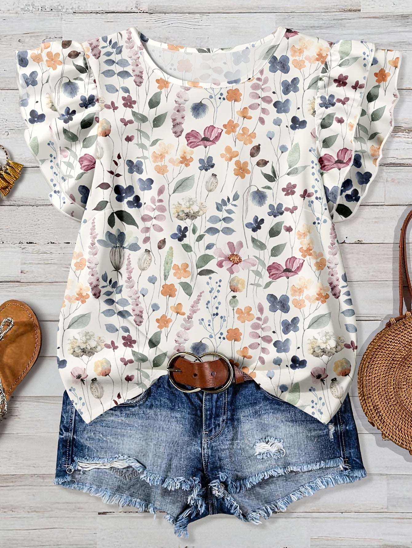 Women's Floral Print Casual Shirt Women's Summer