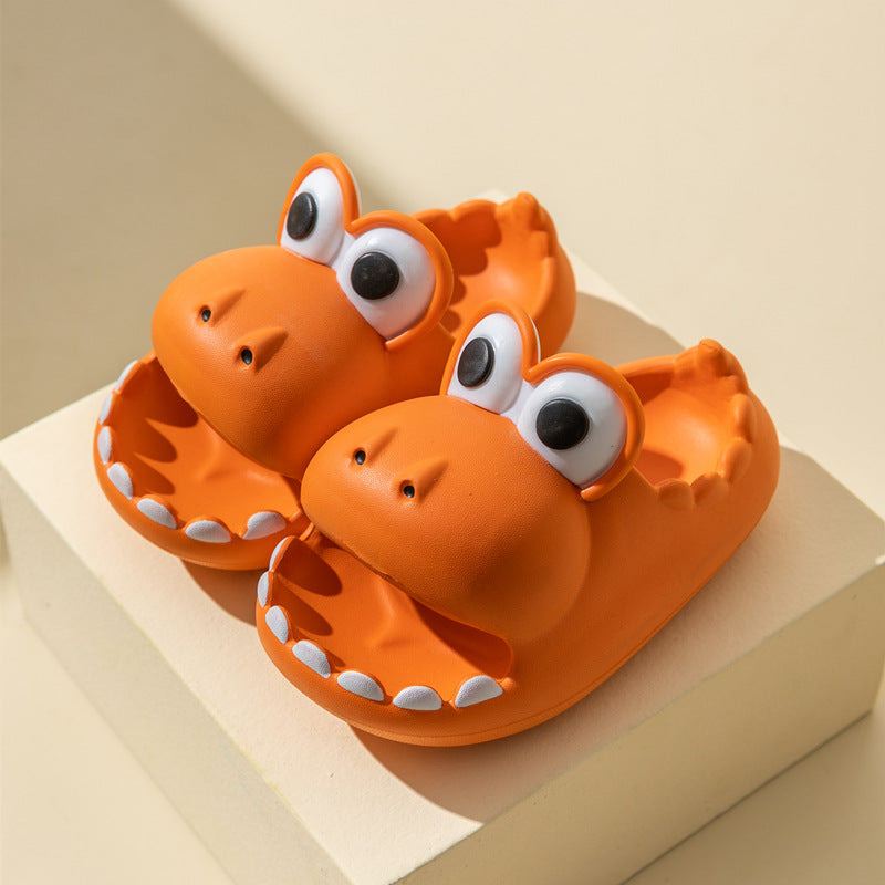 Zapatillas de dinosaurio para niños, venta al por mayor, sandalias de EVA con dibujos animados de verano para padres e hijos, para exteriores, para el hogar, para mujeres, hombres y niños, lindas zapatillas para bebés.