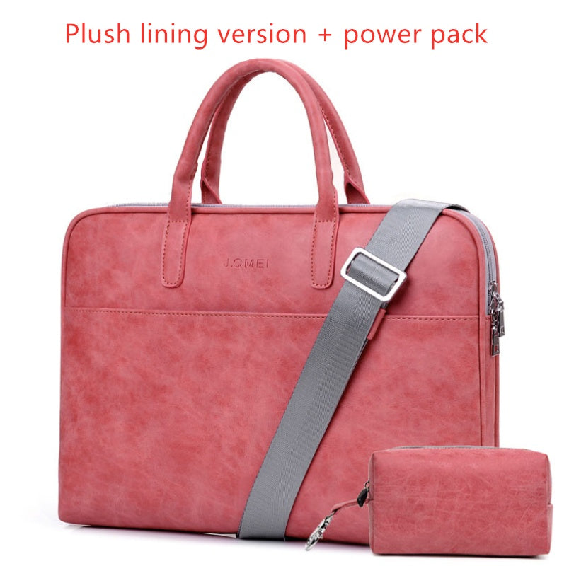 Bolso para portátil de piel sintética para mujer
