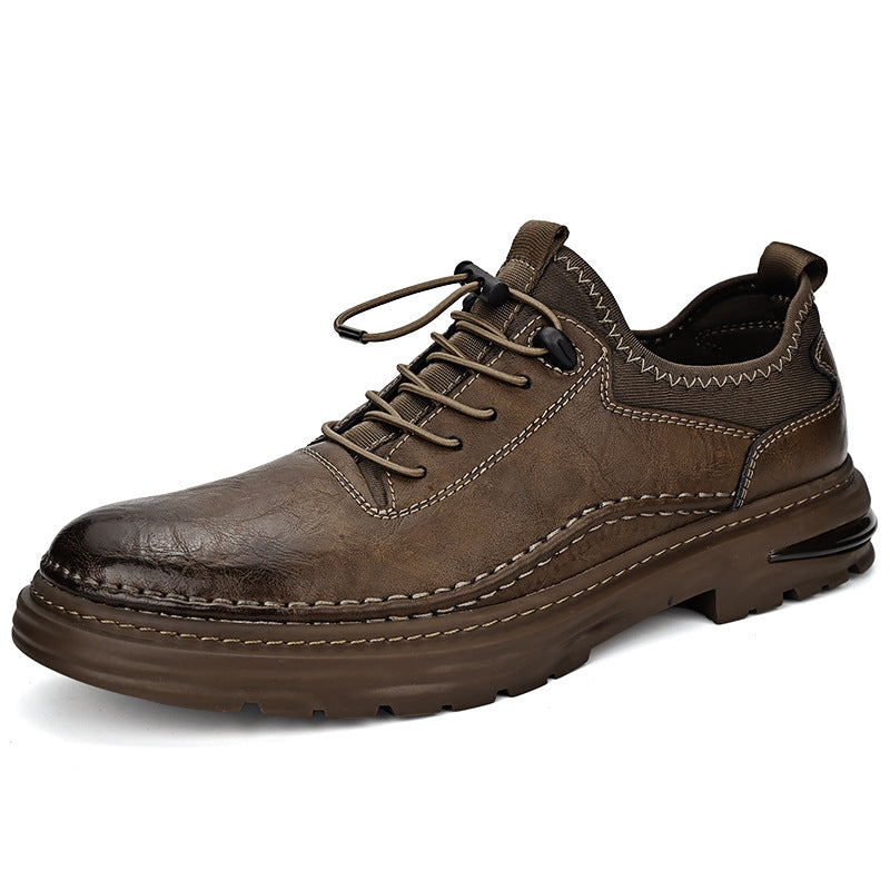 Zapatos casuales de cuero para hombre en tallas grandes