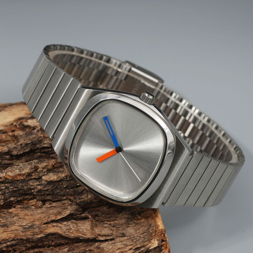 Reloj unisex minimalista sin logotipo para hombres y mujeres jóvenes
