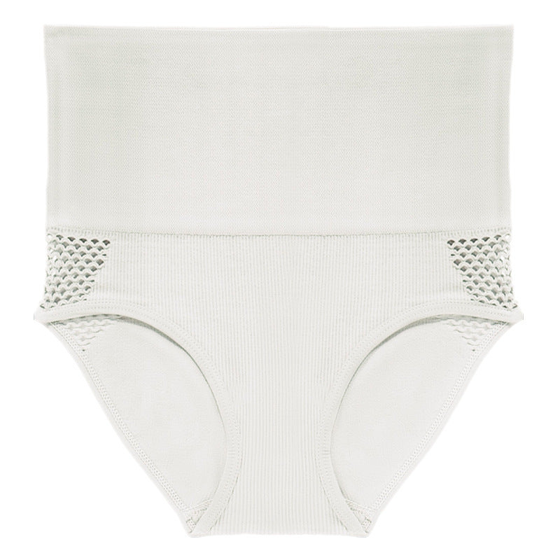 Ropa interior moldeadora de cintura alta y ahuecada para mujer que levanta los glúteos y el abdomen.