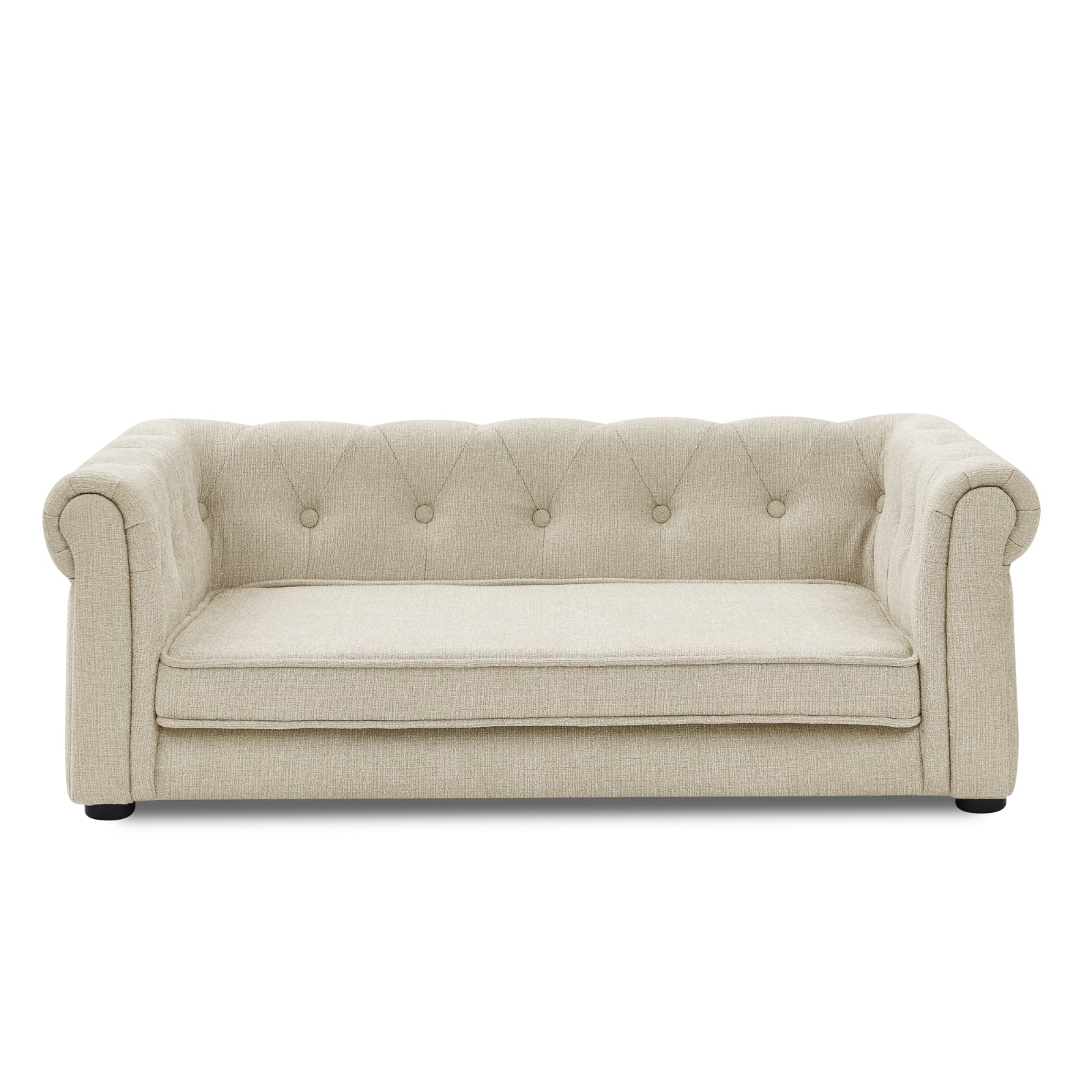 Elegante cama rectangular para perros medianos y grandes, sofá cama elevado y duradero, cómodo.
