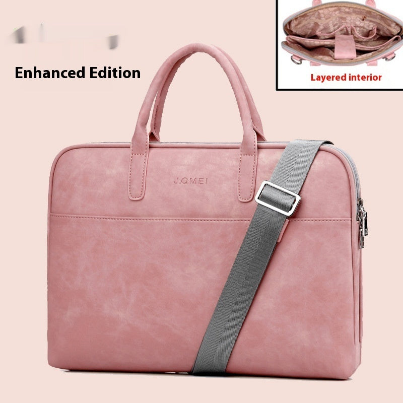 Bolso para portátil de piel sintética para mujer