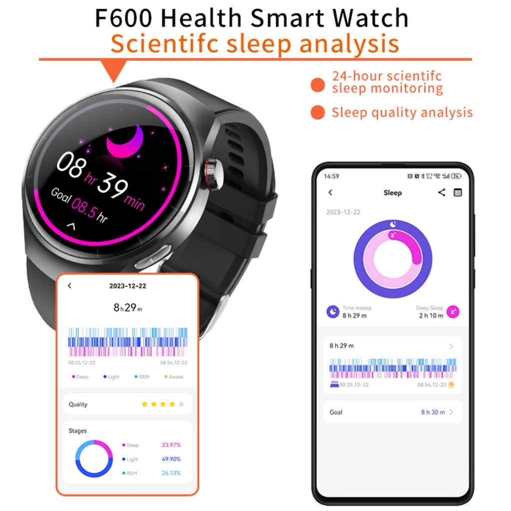 Nuevo reloj inteligente con disco de 1,55 pulgadas y monitor de salud.
