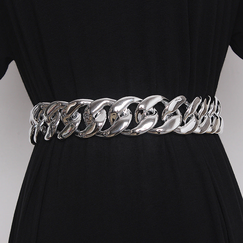Punk-style Belt For Women Decorative Dress Waist Cincher Elegant Design