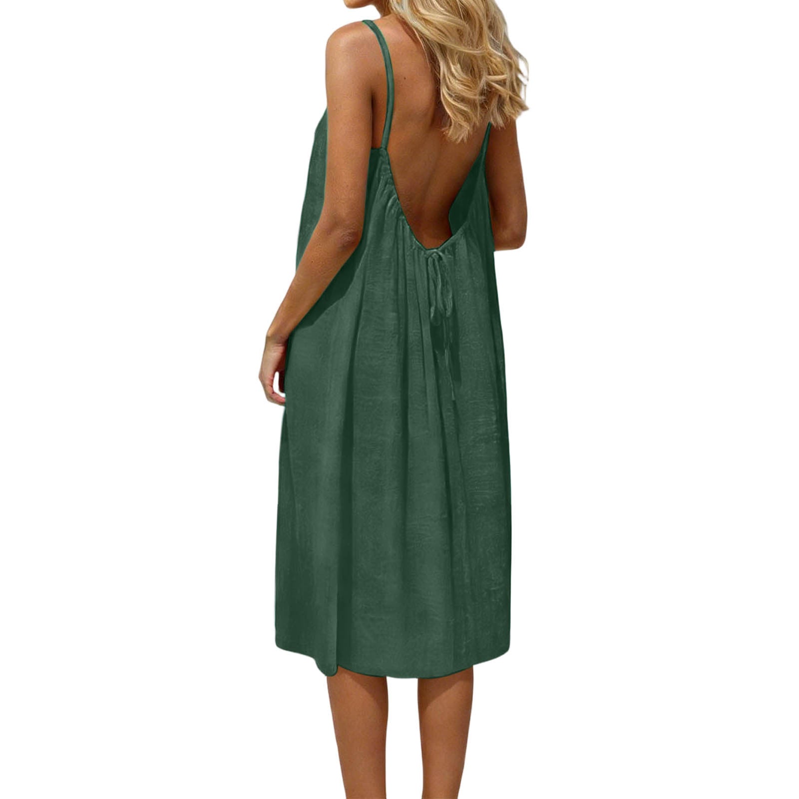 Vestido de lino y seda de hielo para mujer, tallas grandes, moda