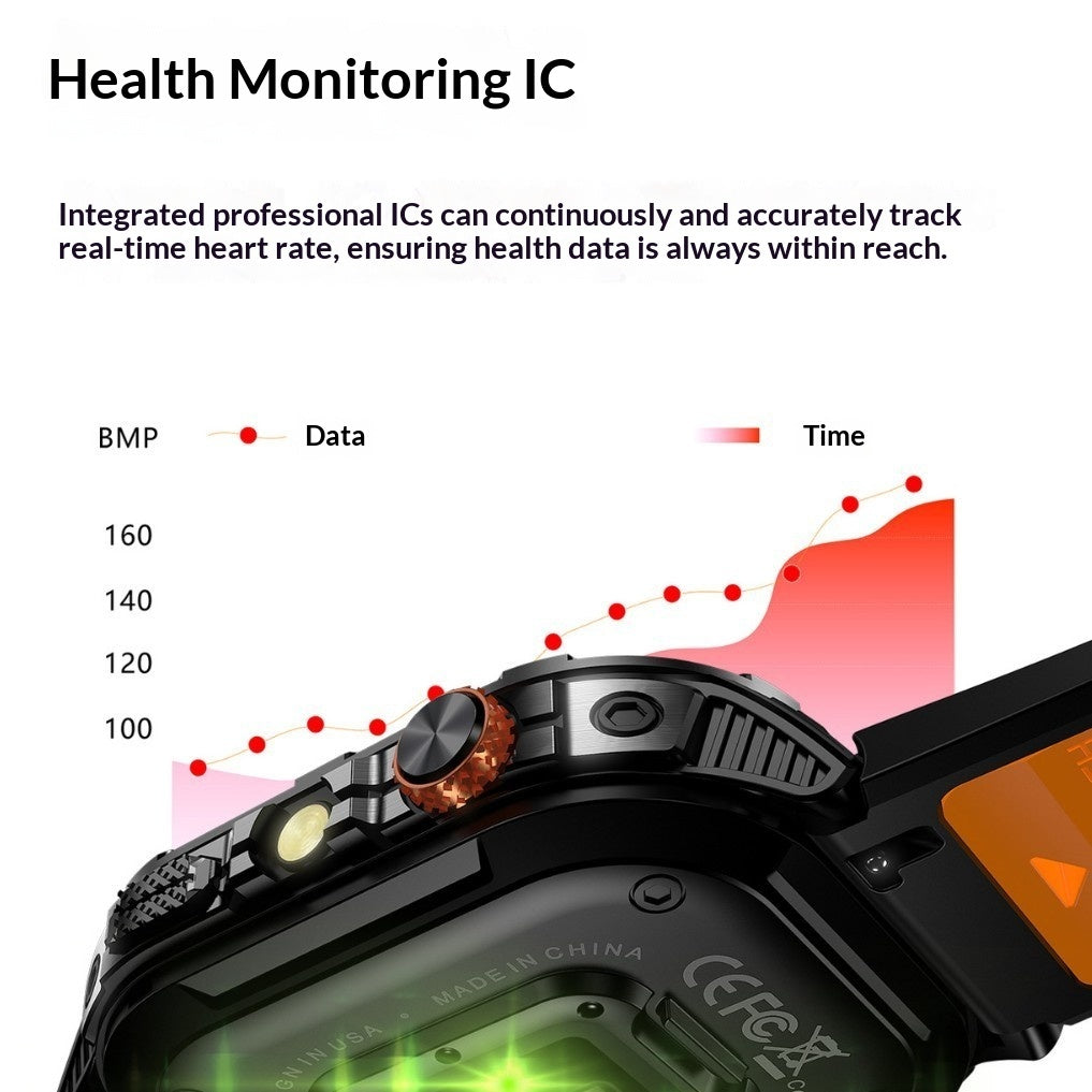 Reloj inteligente K70A con monitorización de frecuencia cardíaca y llamadas Bluetooth