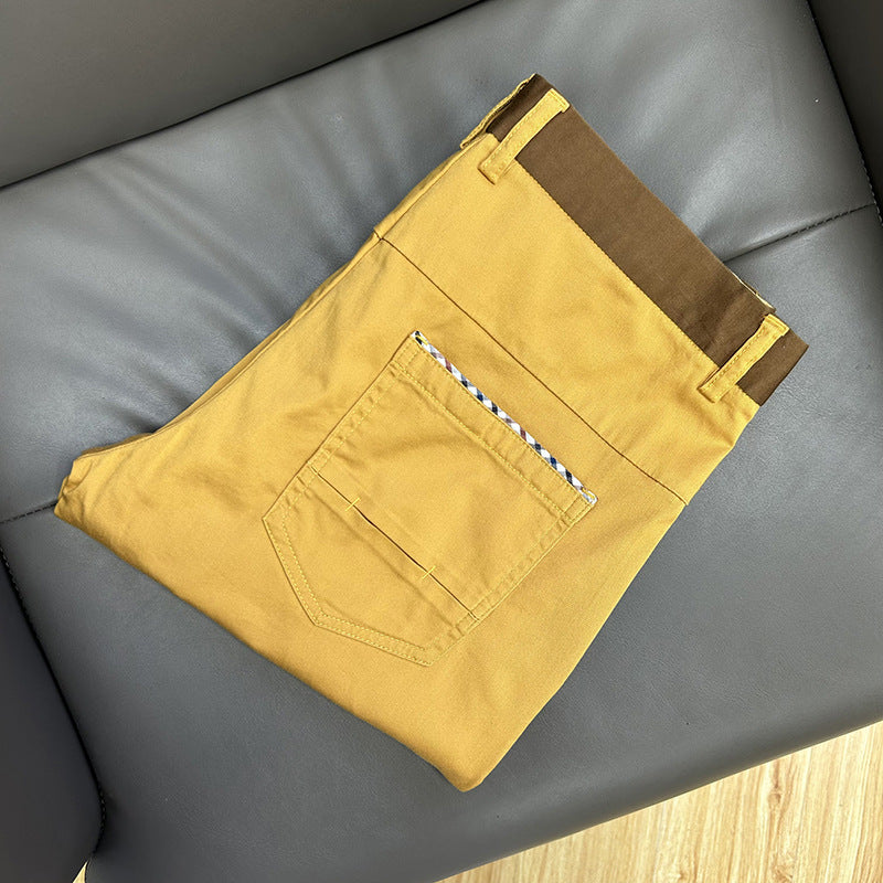 Pantalones rectos ajustados, cómodos, transpirables y agradables para la piel.