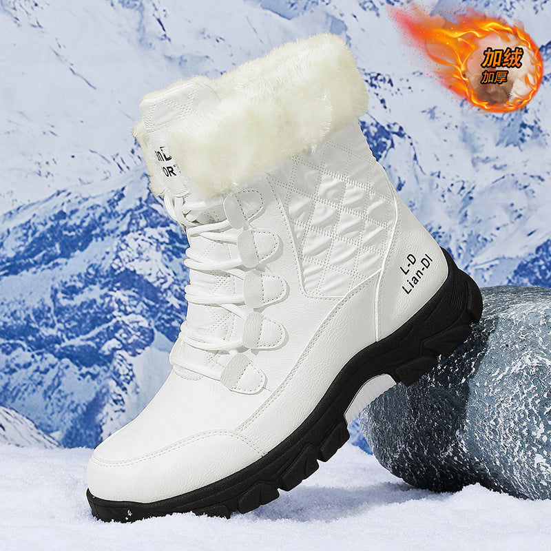 Nuevas botas de estilo británico con forro polar para hombre