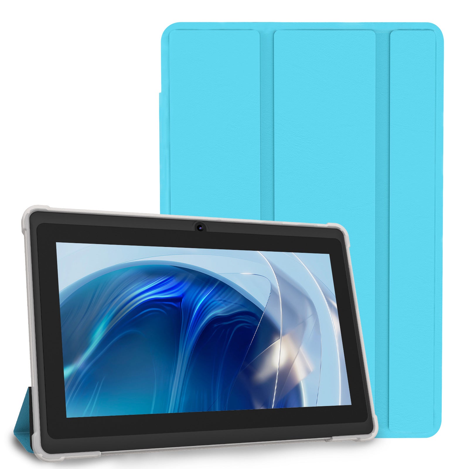Tableta Android de 7 pulgadas para adultos con funda protectora de silicona