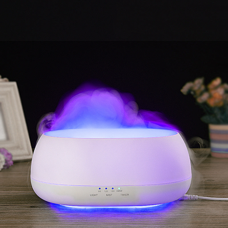 Difusor de aroma HOMEFISH de 500 ml, humidificador ultrasónico con luz colorida y aceites esenciales para el hogar.