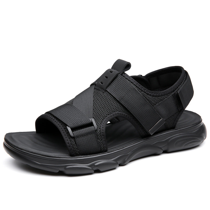 Men's Soft Bottom Non-slip All-matching Outer Wear Roman Beach Shoes