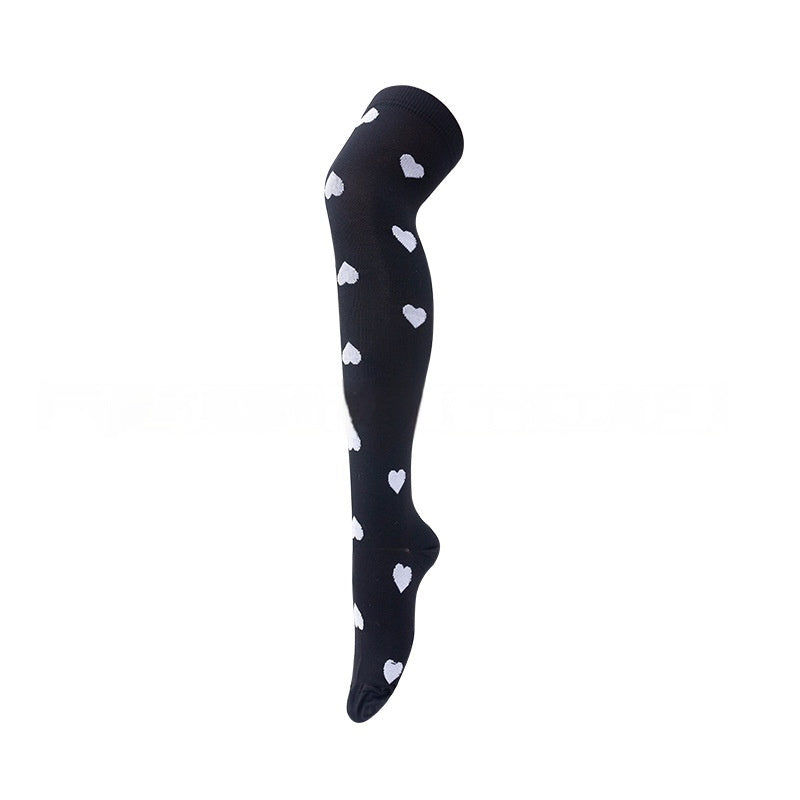 New Outdoor Elastic Sports Running Cycling Long Compression Socks