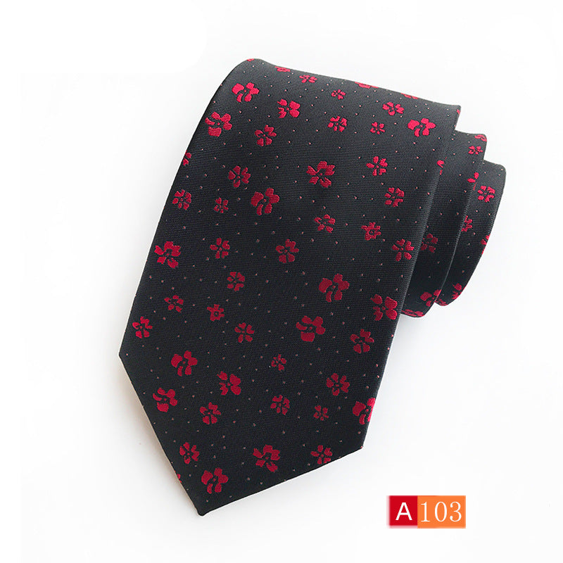 Corbata de jacquard de poliéster para hombre, informal y formal