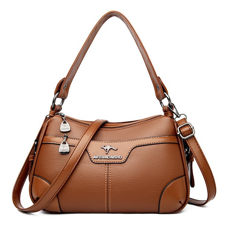 Elegante bolso de hombro de verano en color contrastante para mujer