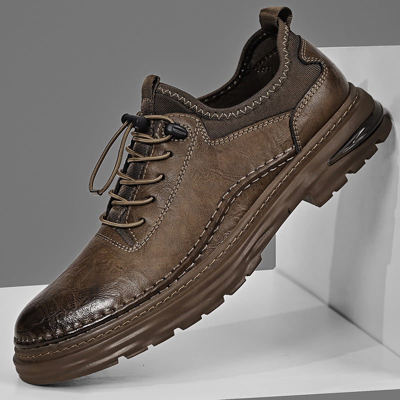 Zapatos casuales de cuero para hombre en tallas grandes