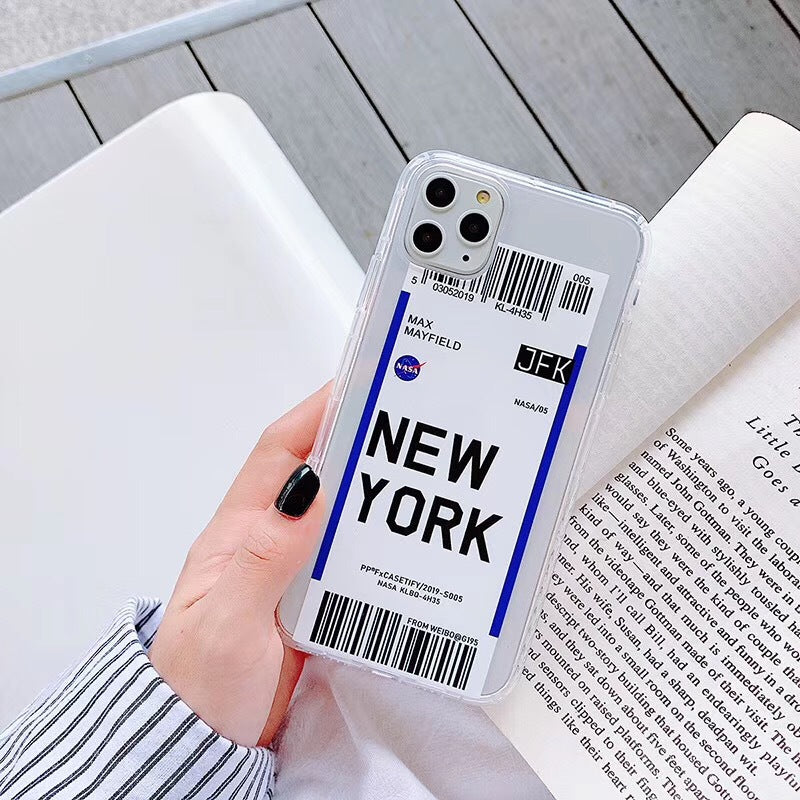 Estuche para teléfono con boleto