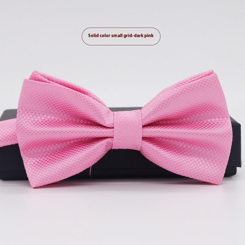 Corbata de lazo para novio, de color liso, para boda, negocios, informal, para hombre