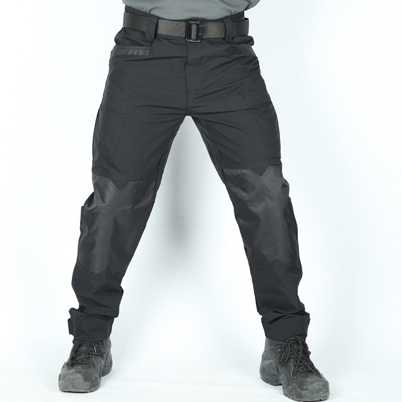 Pantalones de entrenamiento ligeros y multifuncionales para exteriores T1908 con múltiples bolsillos