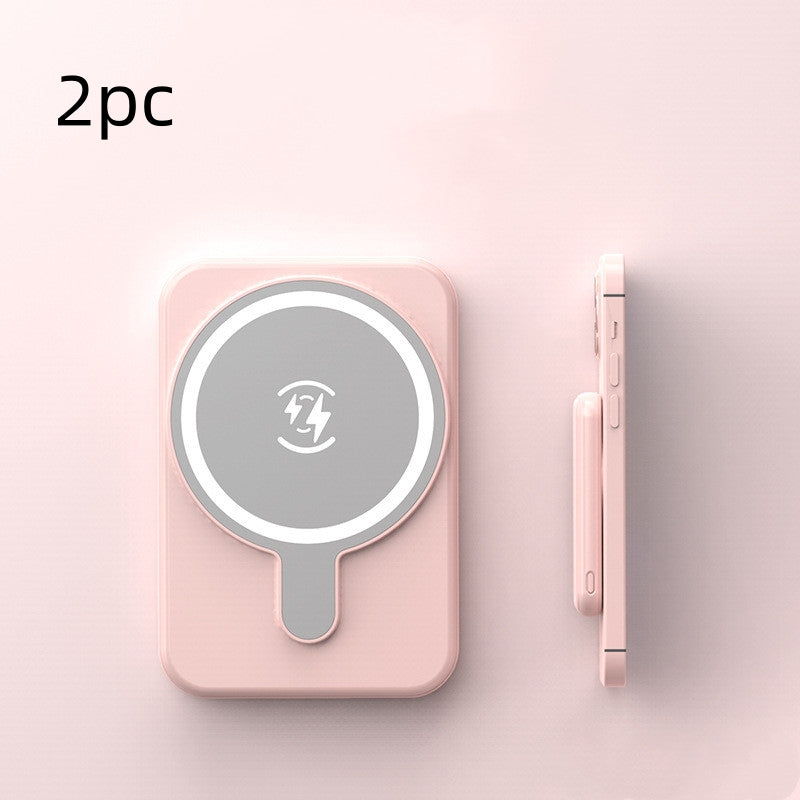 Mini banco de energía inalámbrico magnético de carga rápida de 5000 mAh portátil