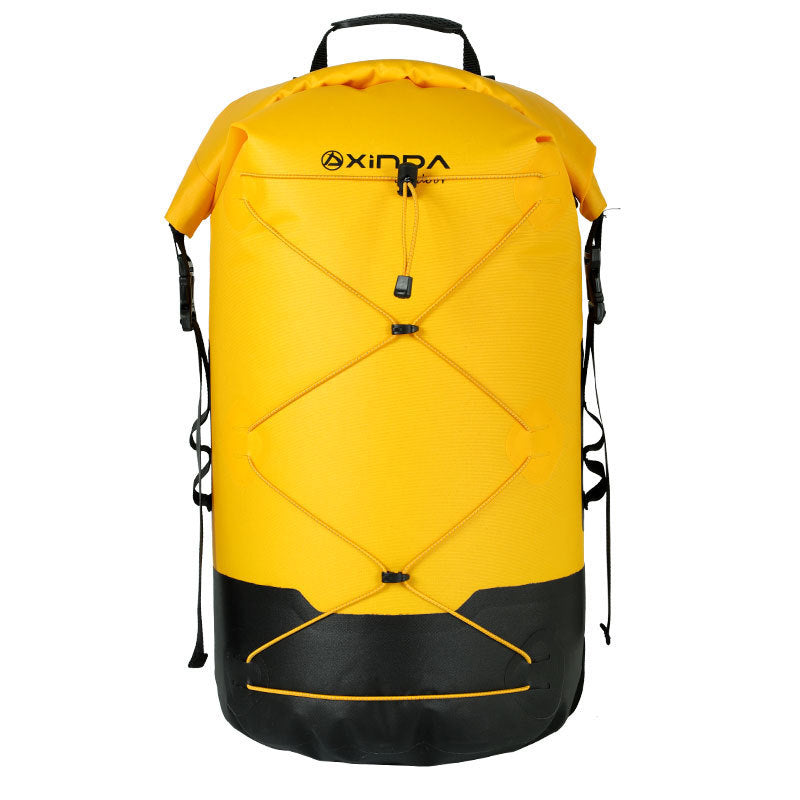 Mochila impermeable IPX7 para exteriores con separación de humedad y humedad