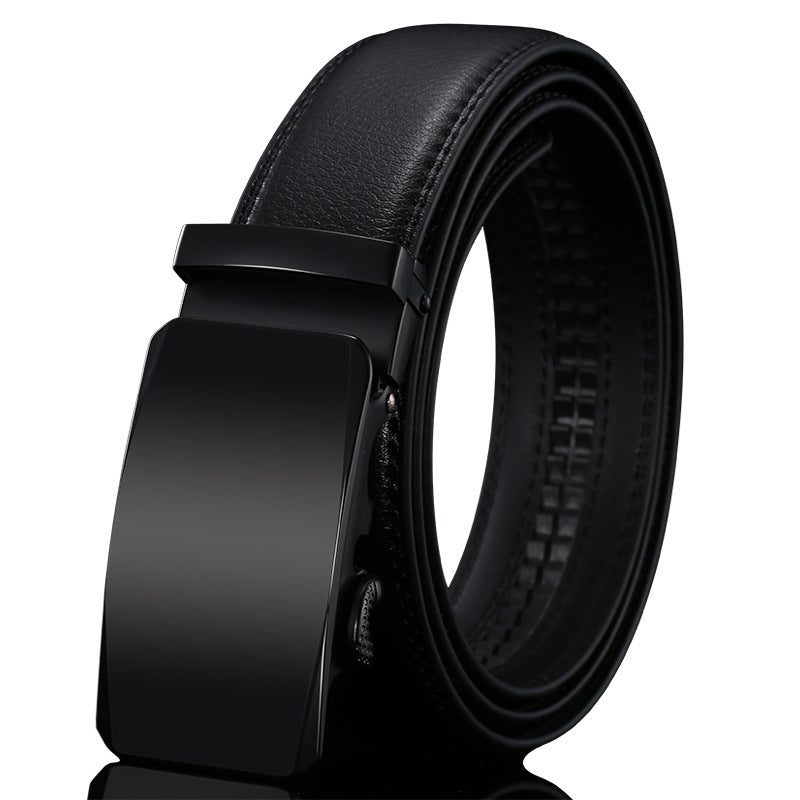 Cinturón de cuero genuino para hombre con hebilla automática
