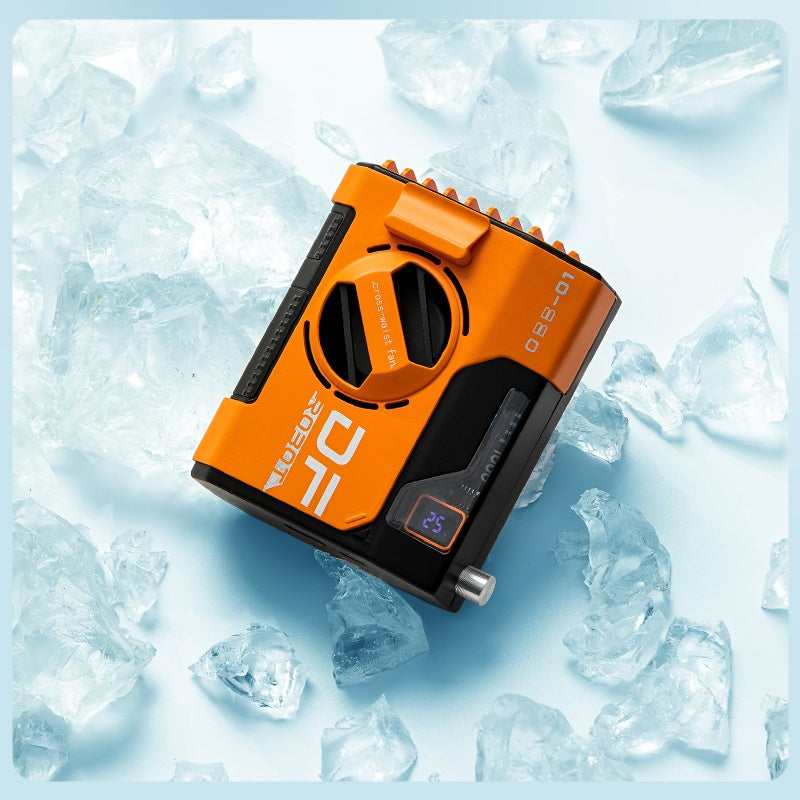 Ventilador de cintura para exteriores de viento fuerte, 5000 mAh, portátil, para colgar en el cuello, multifuncional, pequeño banco de energía