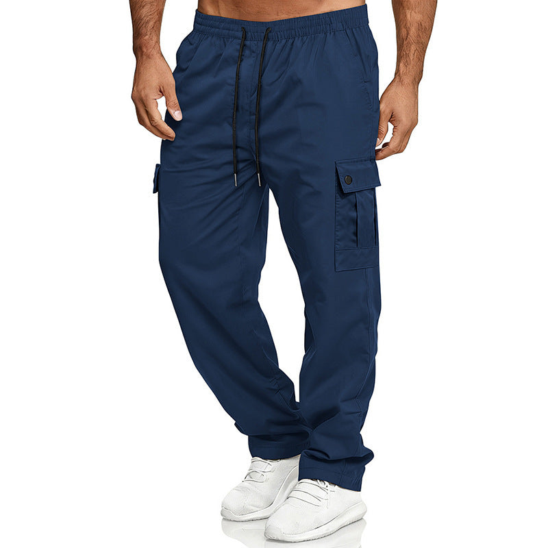 Pantalones de trabajo para exteriores, holgados y rectos, para hombre
