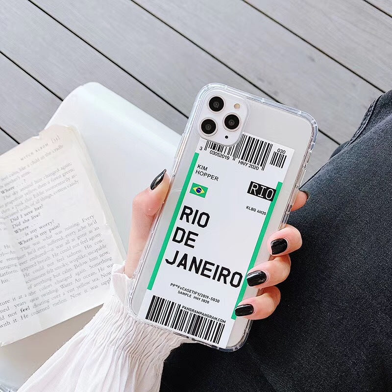 Estuche para teléfono con boleto