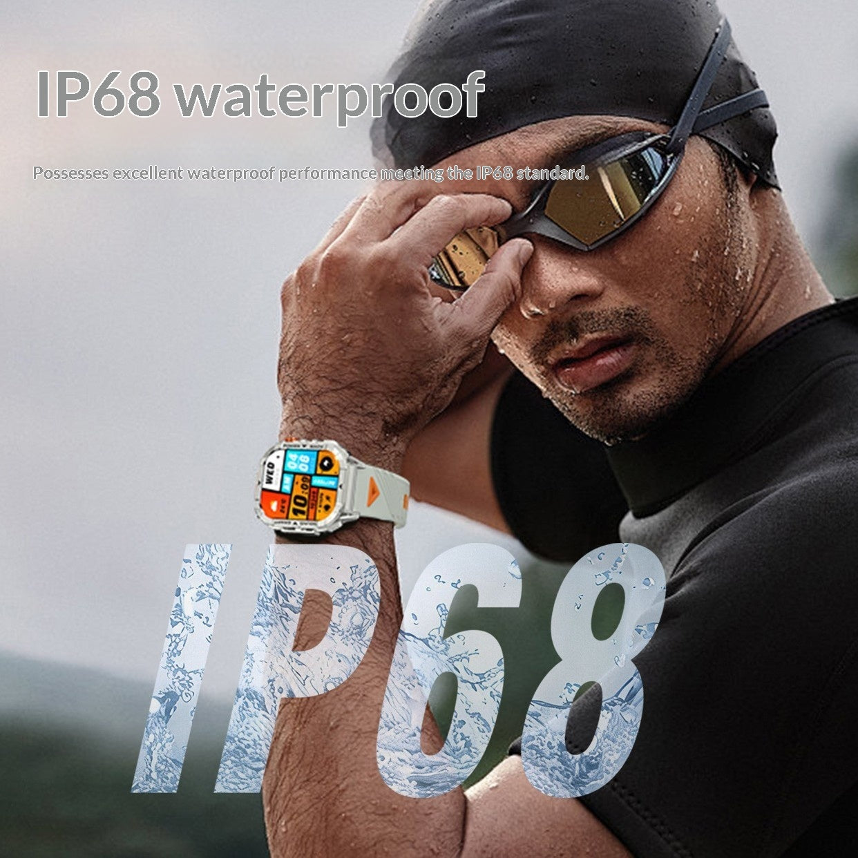 Reloj inteligente K70A con monitorización de frecuencia cardíaca y llamadas Bluetooth