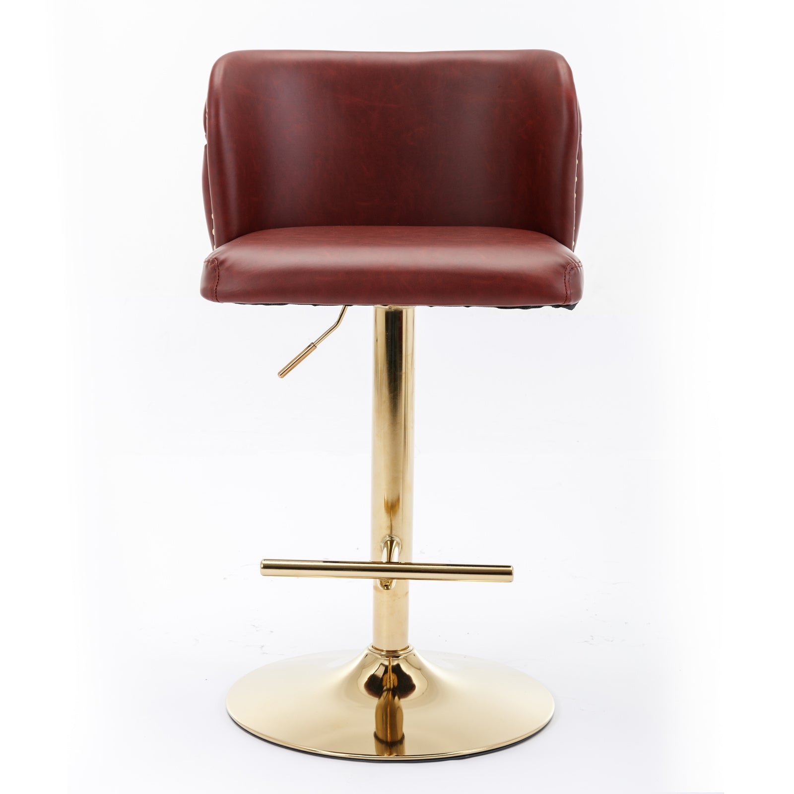 Taburetes de bar giratorios de altura ajustable de AA Furniture, modernos taburetes tapizados en PU