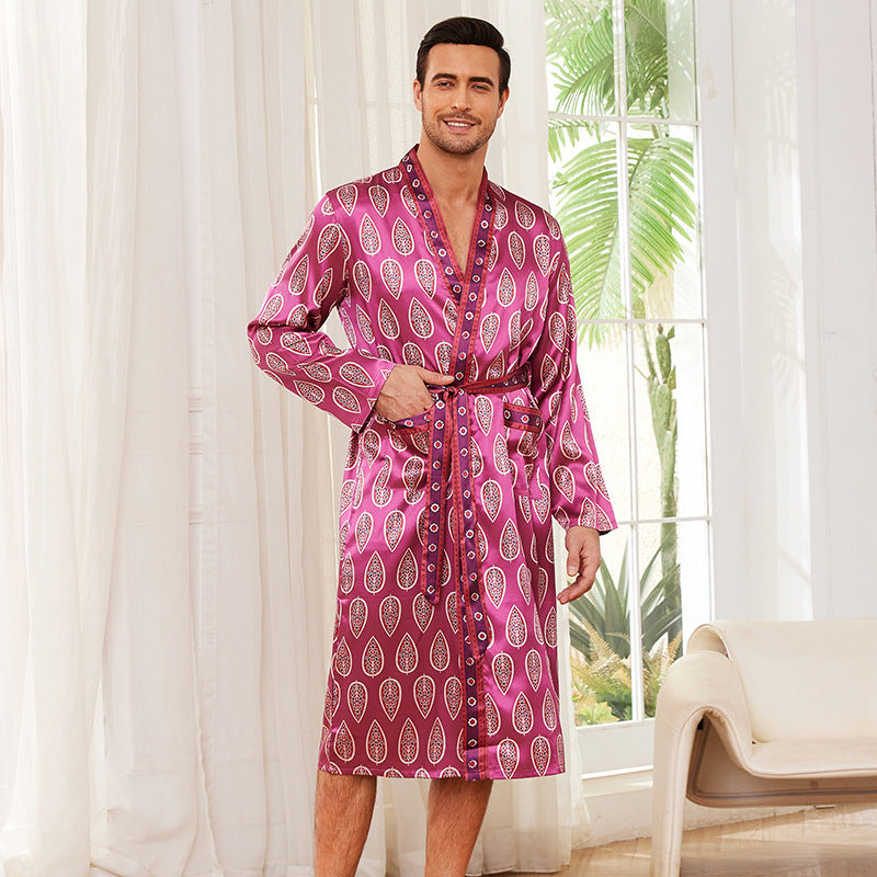 Albornoz fino para hombre nuevo con personalidad de la moda